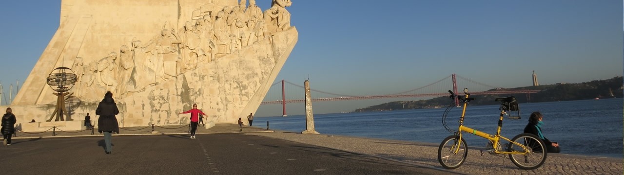 Riding from Praia do Guincho to Belém - Lisbon